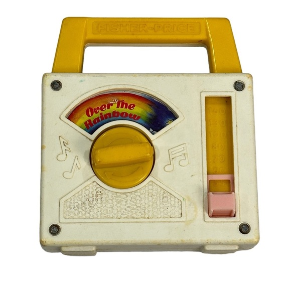 Vintage 794 1981 Fisher Price Child’s Radio Music Box Over The Rainbow Used Toy - Picture 2 of 5